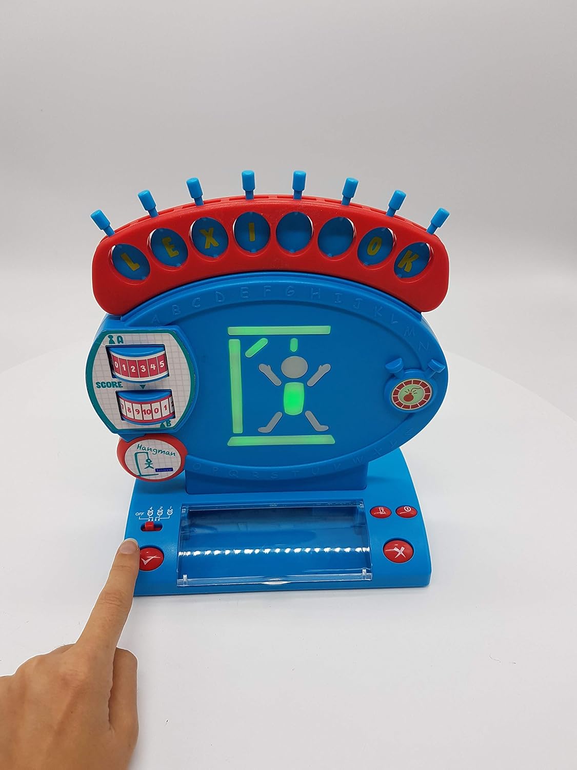 Lexibook, Electronic Hangman, Child and Family Board Game, Spelling and Vocabulary, Light and Sound Effects, 2 Players, Blue/red, JG800 - Image 5