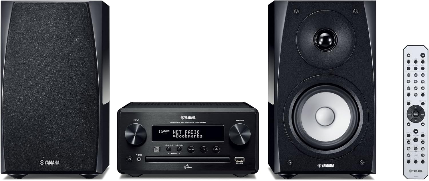 Amazon Com Yamaha Mcr N560bl Micro Component System Home Audio Theater