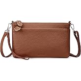 befen Genuine Leather Wristlet Clutch Wallet Purses with RFID Blocking, Small Crossbody Bags Shoulder Handbag for Women