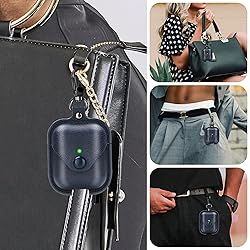 Leather Case for Airpods with Keychain, Premium