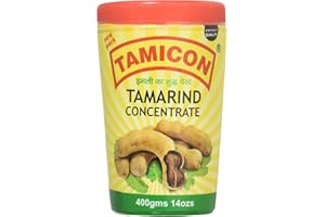 Tamicon Tamarind Concentrate | Tangy & Sour Imli Chutney | South Indian Style Paste | Ideal for Indian Curries, Thai Sauces & Kitchen Recipes | 14 Oz (396.89gm)