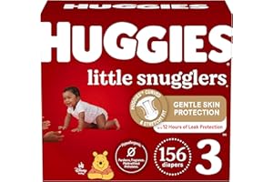 Huggies Diapers Size 3- Little Snugglers Disposable Baby Diapers, 156ct, One Month Supply