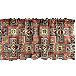 Ambesonne Southwestern Window Valance, Art Pattern