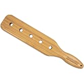 Claimed Corner Bamboo Paddle - 1/2" Thick Wooden Rug Paddle with Airflow Holes, Light Weight and Super Durable Beautiful Smooth Finish &amp; Chamfered Holes
