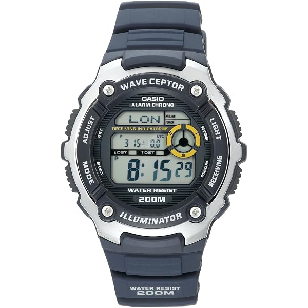 Casio WV-200R-5ACF Orologio Uomo Al Quarzo Con Radiofrequenza, Cinturino In Resina, Impermeabile 200m
