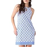Cabana Life Women's Sleeveless Shift Dress, UPF 50+, Sun Protective Cover-Up, Nylon/Spandex