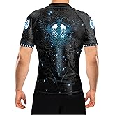 Raven Fightwear Men's Nordic 3.0 BJJ Rash Guard Short Sleeve MMA Black/Blue