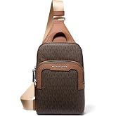 Michael Kors Men's Hudson Medium Double Zip Sling Pack