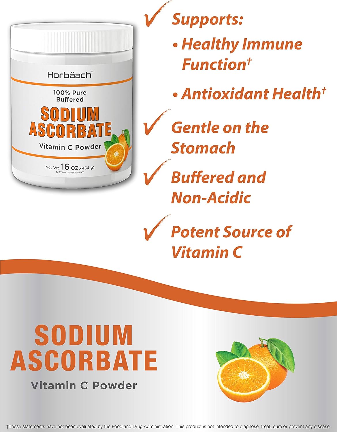 Sodium Ascorbate Vitamin C Powder 16oz Vegetarian, NonGMO, Gluten Free 100 Pure Buffered Sodium Ascorbate Vitamin C Powder 16oz Vegetarian, NonGMO, Gluten Free 100 Pure Buffered