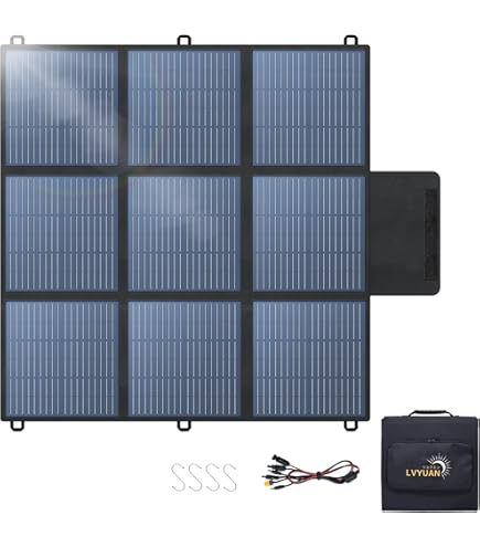 Amazon.com : LVYUAN 200W Portable Solar Panel, 24V Foldable Pillow