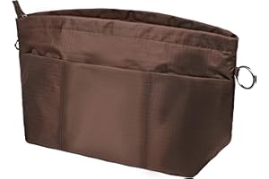 Vercord Handbag Purse Tote Pocketbook Organizer Insert Zipper Closure 11 Pockets 3 Sizes Many Colors