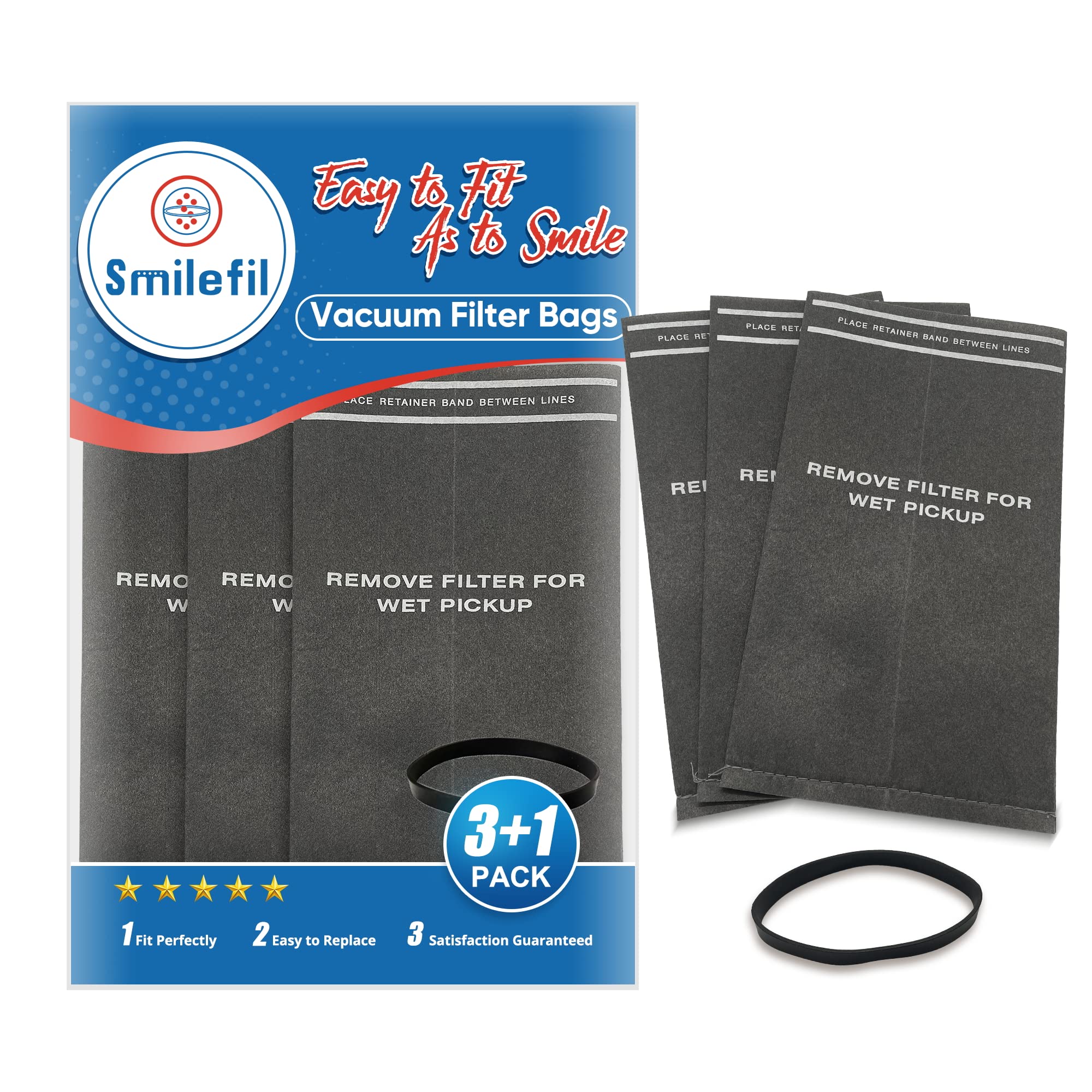 Photo 1 of S SMILEFIL 38737/CMXZVBE38737 Wet/Dry Vac Filter Bags for Craftsman 2 to 2.5 Gallon Wet/Dry Vacuums and Powerhead Bucket Vac, Part# CMXZVBE38737 / 9-38737