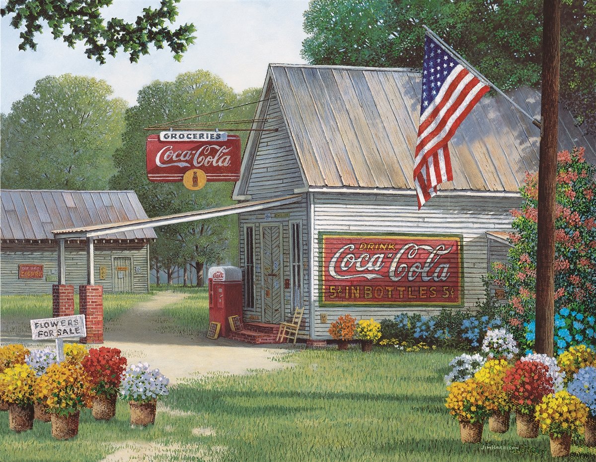 Springbok Puzzles Coca-Cola Country General Store Jigsaw Puzzle (500 Piece)