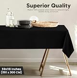 Utopia Kitchen Rectangle Tablecloth 150x300 cm Black 59x118 in view 3