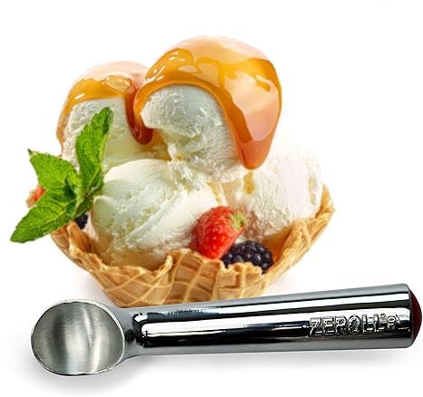 Amazon Com Zeroll Original Ice Cream Unique Liquid Filled Heat Conductive Handle Simple One Piece Aluminum Design Easy Release 60 Scoops Per Gallon Made In Usa 1 Ounce Silver Kitchen Dining