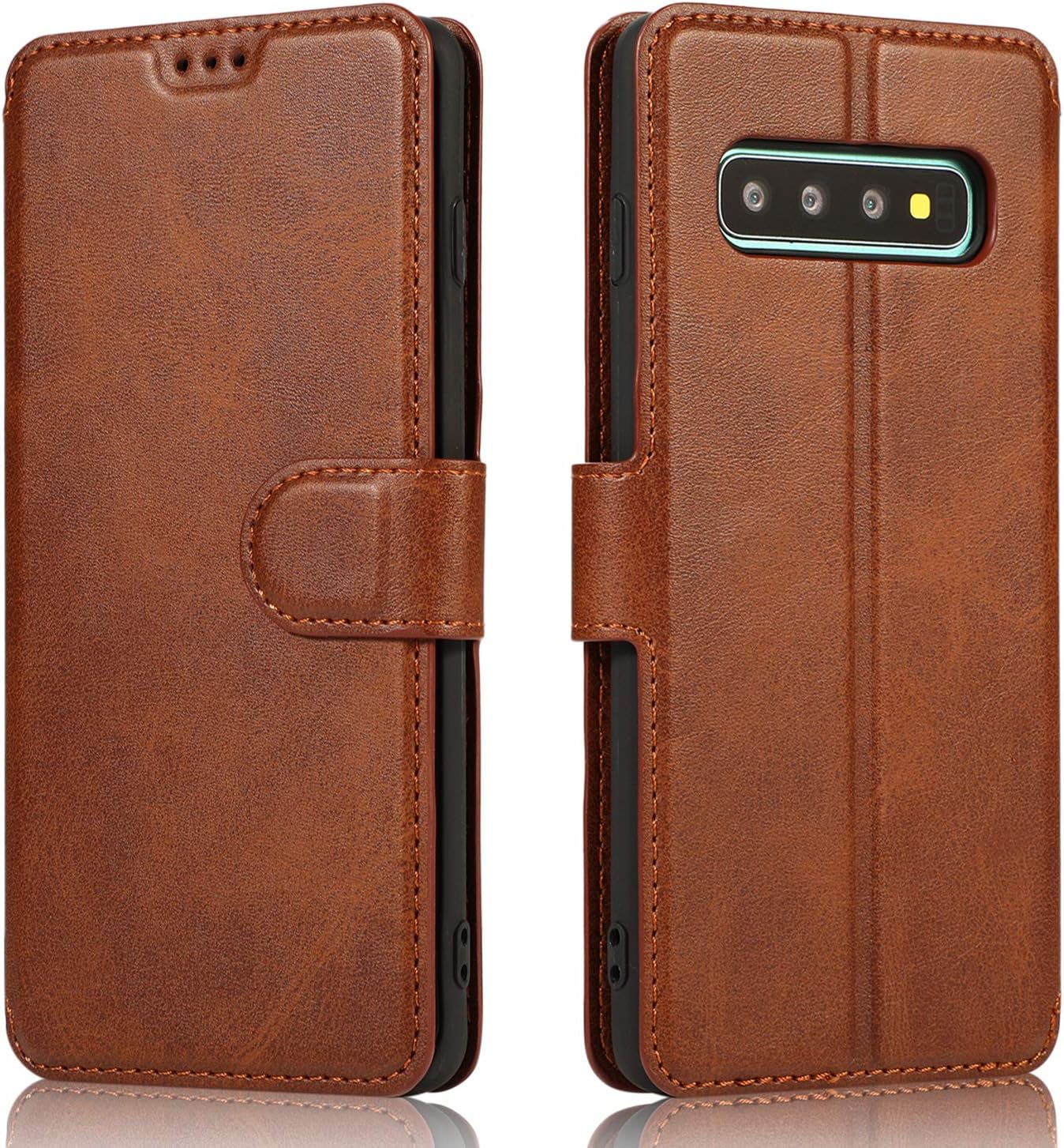 QLTYPRI Samsung Galaxy S10 Case Premium PU Leather Simple