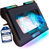 Everest Laptop Cooling Pad, Powerful Turbo-Fan 4300 RPM, 14-17,3 Inch | Two High-Powered Fans Cool Your Device in Under 30 Seconds, Sealed Foam Design with Bonus USB Port - Black