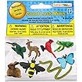 Safari Ltd. Good Luck Minis Backyard Fun Pack – Mini Figurines Including Rabbit, Frog, Butterfly, Snake, Doe, Cardinal, Honey Bee, Hummingbird – Educational Toy Figures for Boys, Girls & Kids Ages 5+