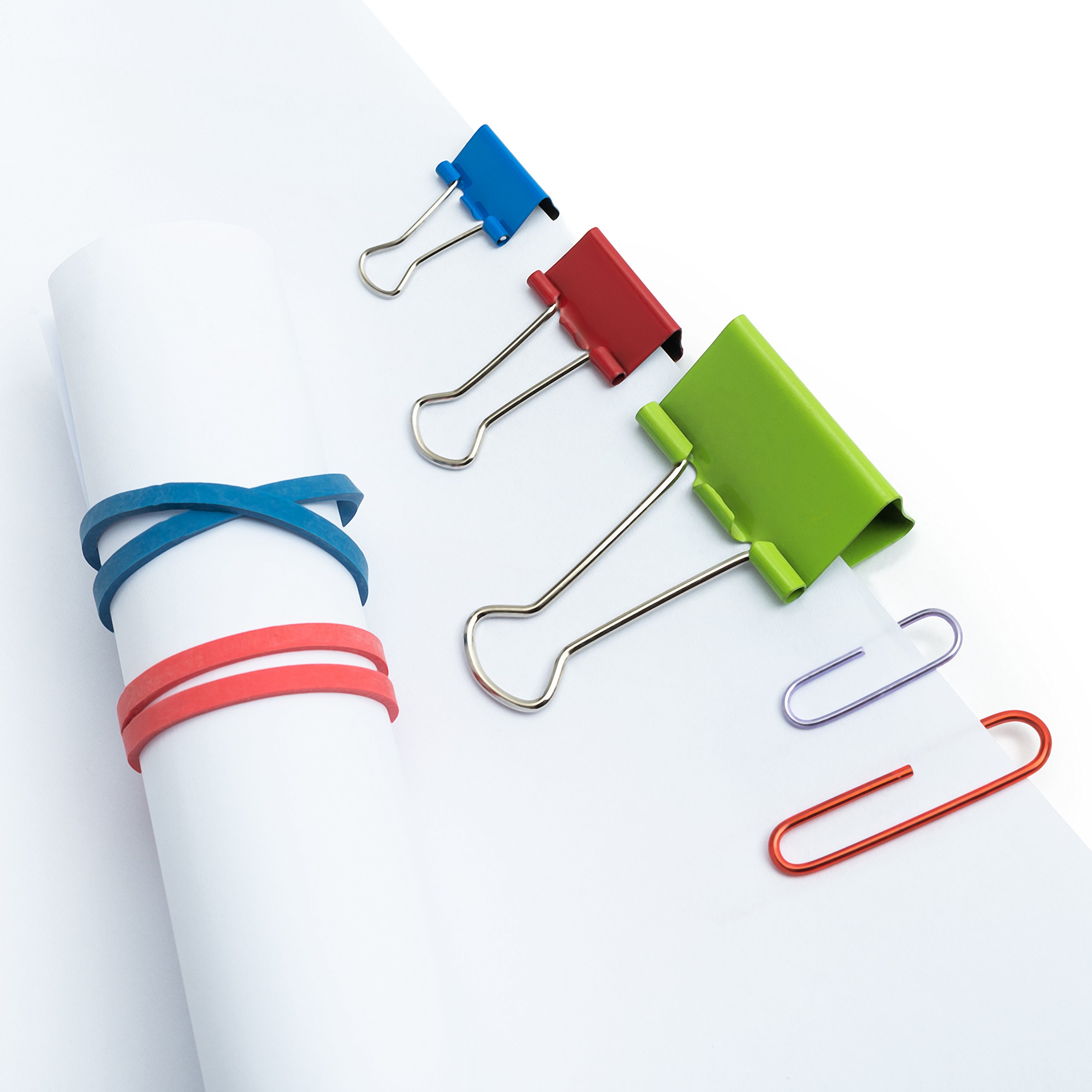Mr. Pen Assorted Colored Binder Clips, Paper Clips, Rubber Bands, Paper Clips eBay
