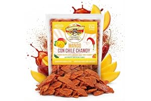 DON TURINOS ¡QUE RICOS! Chili Chamoy Mango Slices, 8.5 oz. Bag of Authentic Mexican Dry Fruit Candy, Sweet and Spicy Flavor, Fresh and Natural Dulce Mexicano, by Don Turinos