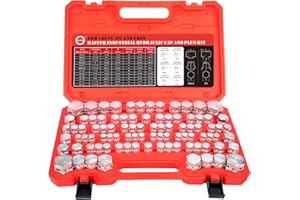 AKM 180 PC JIC and ORFS Master Industrial Hydraulic Cap and Plug Hose Tube and Pipe Fitting Kit Cap and Plug Kit Precision Threading in ORFS and 37° Dash Sizes 4 6 8 10 12 16