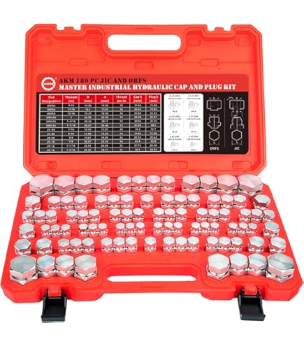 piping ICD6点セット Amazon.com: Juego de tapones y tapones hidráulicos de 37° JIC y