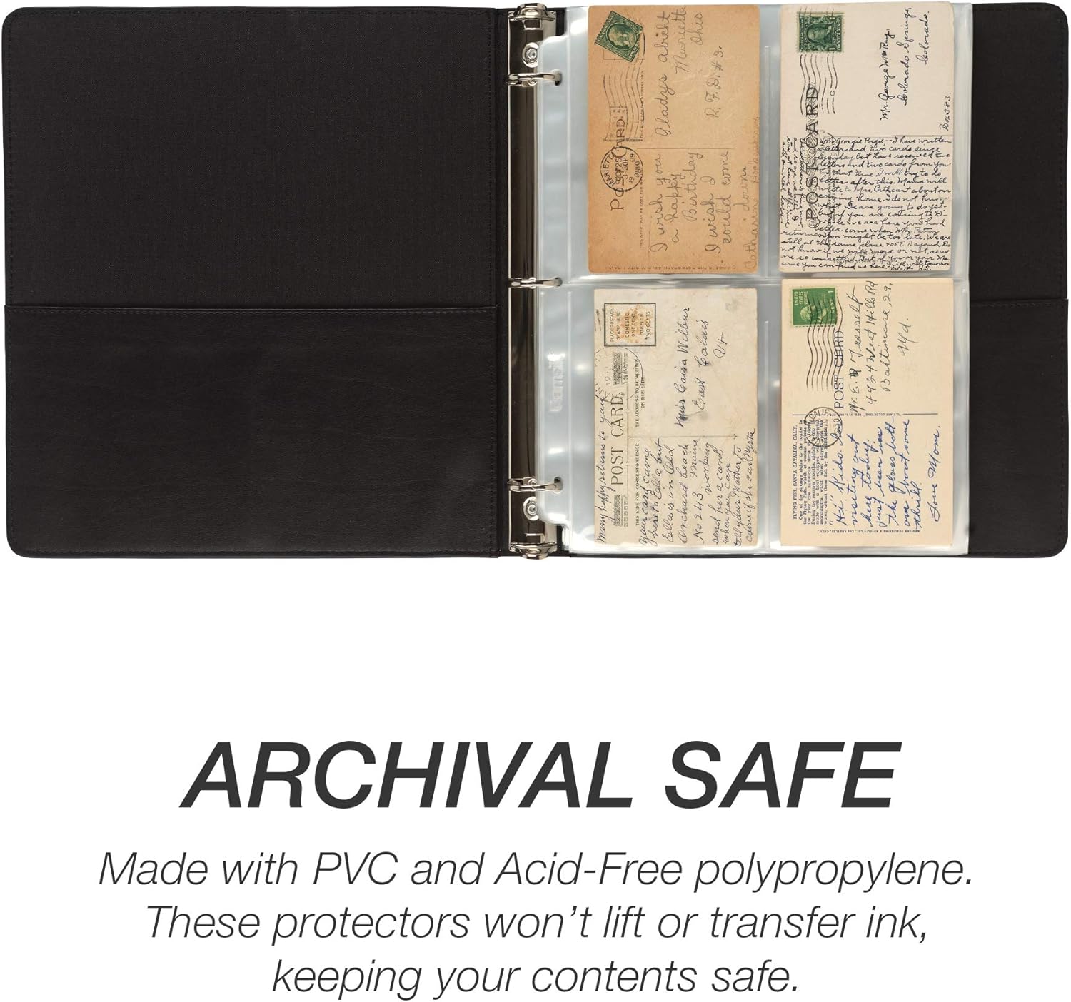Samsill 50 Pack 4 Pocket Garden Seeds Clear Sheet Protectors, Card Protectors, Also Works for Postcards, Index Cards, Couponing, Each Pocket Measures 3.5" x 5.25", Fits in Standard 3 Ring Binder : Office Products