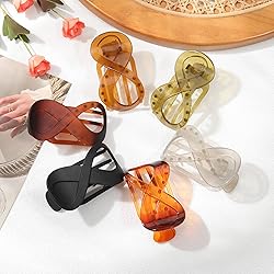 French Concord Flat Hair Clips - 6PCS Curved Hair