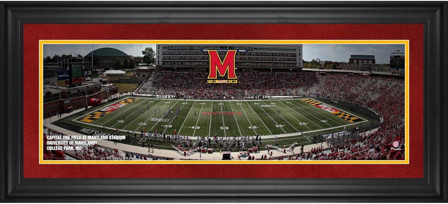 Maryland Terrapins Framed 10 X 30 Capital One Field At