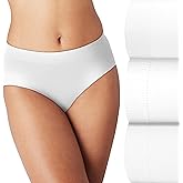 Bali Women's Modern Seamless Underwear Brief Pack, Comfort Revolution Panties, No-Show Underwear for Women, 3-Pack