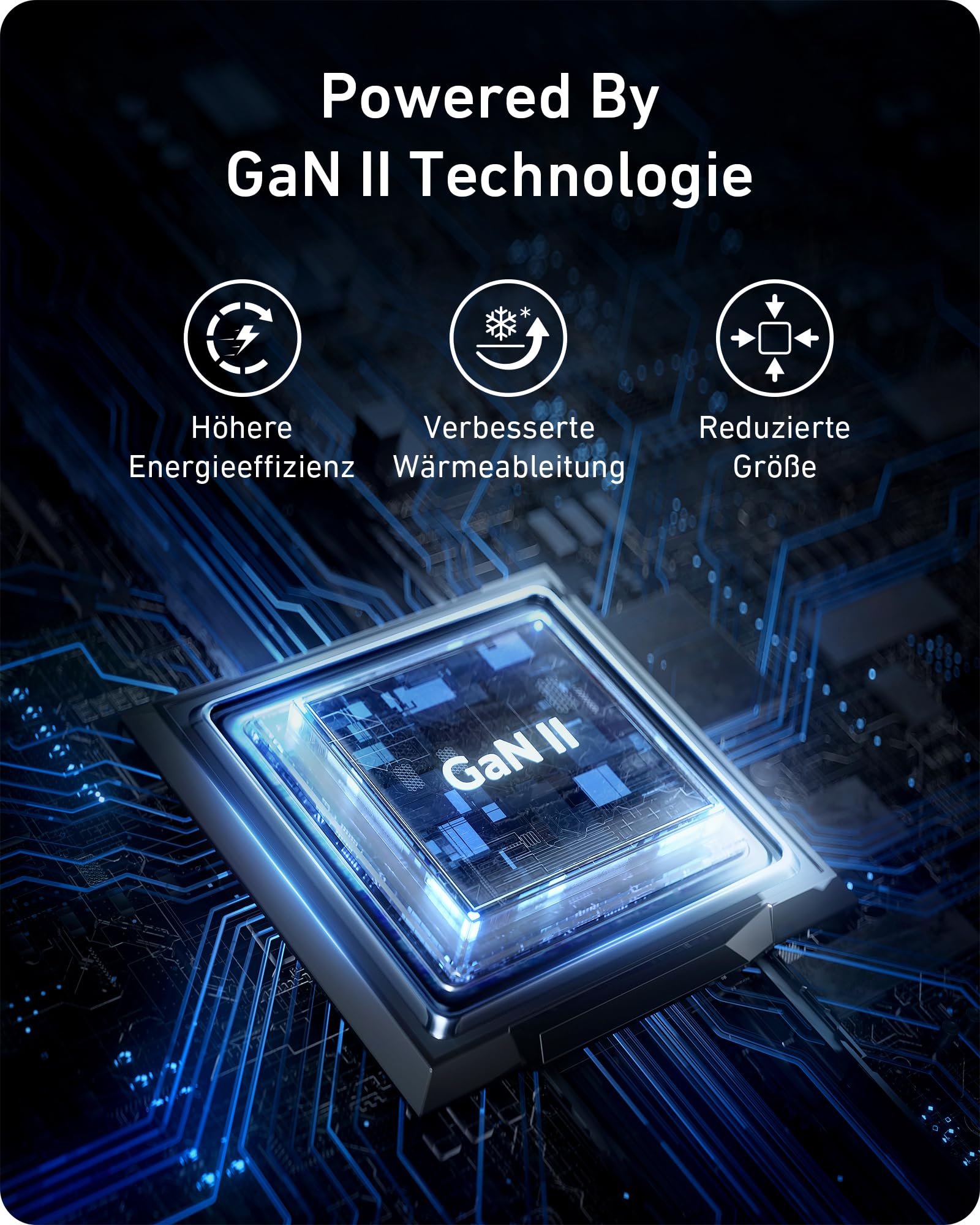 Anker 100W USB C Ladegerät, Anker 736 Charger (Nano II) Schnellladegerät, 3-Port USB C Netzteil für MacBook Pro/Air, Google Pixelbook, ThinkPad, Dell XPS, iPad Pro, Galaxy S26 Ultra, iPhone 17 Pro Max 4