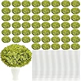 Nagobi 104 PCS Green Hydrangea Artificial Flowers Bulk - Faux Silk Hydrangeas Full Flowers Heads with Stems Lifelike for Wedding Centerpieces Garden Baby Shower Party Decoration
