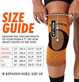 Bearhug Bamboo Knee Support Sleeve for Men Women L Compression view 2