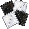 PetSafe Ion-X Cat and Dog Fountain Filters, 4-Pack, Dual Filtration for Cleaner and Fresher Water, Replacement Water Fountain