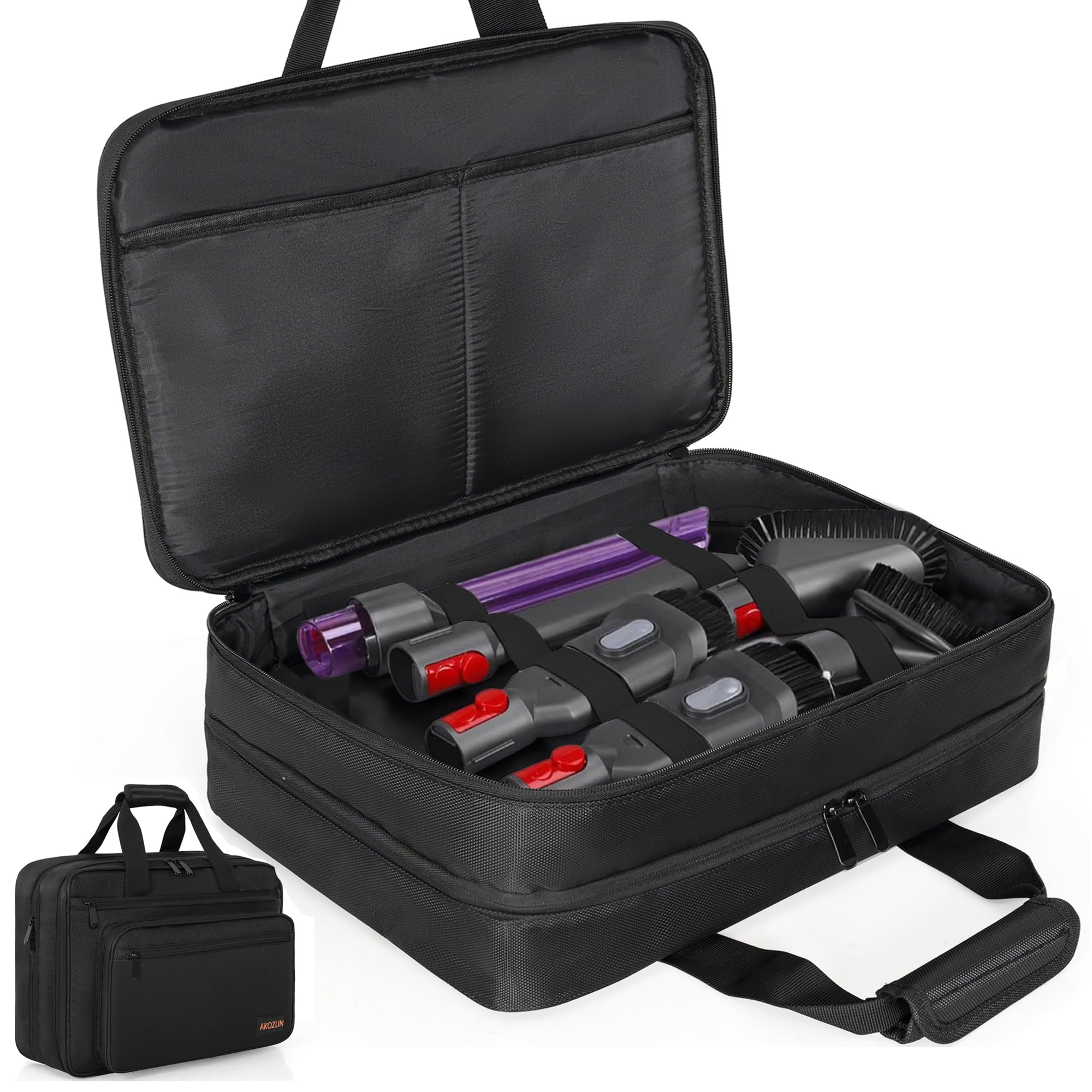 Photo 1 of AKOZLIN Accessories Storage Bag for Handheld Vacuum Cleaner V6 V7 V8 V11 V10 V12 V15 DC58 DC30 DC62 DC74 Multi-pocket Home Tool Accessories Carrying Case