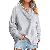 ANRABESS Womens Oversized Sweatshirt Long Sleeve Henley Pullover Tops 2026 Spring Casual Button Loose Fit Teens Outfits