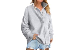 ANRABESS Womens Oversized Sweatshirt Long Sleeve Henley Pullover Tops 2025 Fall Casual Button Loose Fit Teens Fashion Outfits