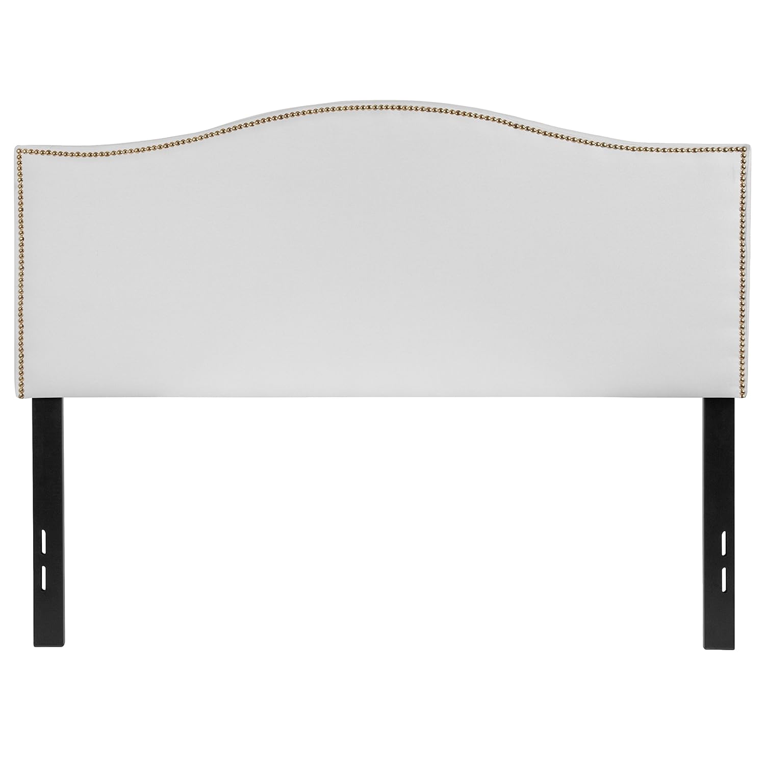Best Twin White Headboard With Gold Beading For Kids