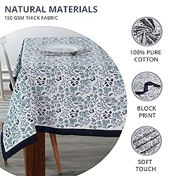 Ridhi Denim Blue 80x120 Inches Rectangle