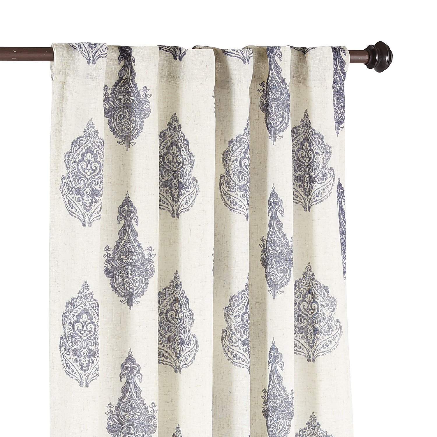 Pier 1 Imports Single Panel Rambagh Paisley Indigo 96 Curtain