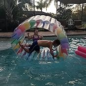 Amazon.com: Greenco Kids Colorful Inflatable Water Wheel ...