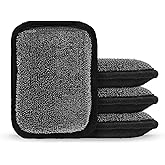 MEKER Grill Brush Bristle Replacement Pad, Ultra Safe Cleaning, Grill Cleaner Pad, Grill Brush Replacement Pad, 4 PCS