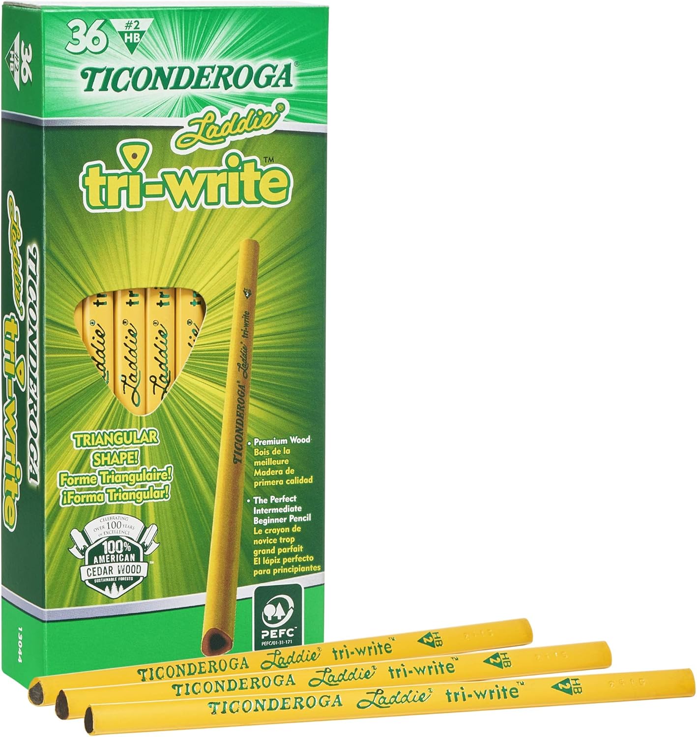 Ticonderoga Laddie TriWrite Triangular Shaped Intermediate No2