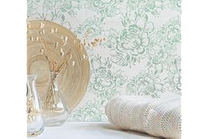 G GSS DESIGNS GSS Designs Peony Wall Stencil Reusable Floral Stencil for Walls DIY Flower Stencils for for Painting Walls Floors Wood Furniture