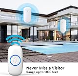 SECRUI Wireless Doorbell 300M IP55 Waterproof Battery Operated 52 Melodies view 4