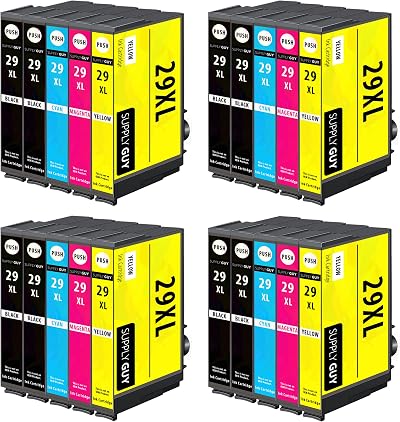 Supply Guy 20 XL Ink Cartridges Compatible Epson 29XL XP-235 XP-245 XP-335