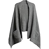 Hixiaohe Womens Shawl Wraps Casual Warm Soft Open Front Scarf with Pockets Blanket Cardigan Coat Trendy Elegant Shawls