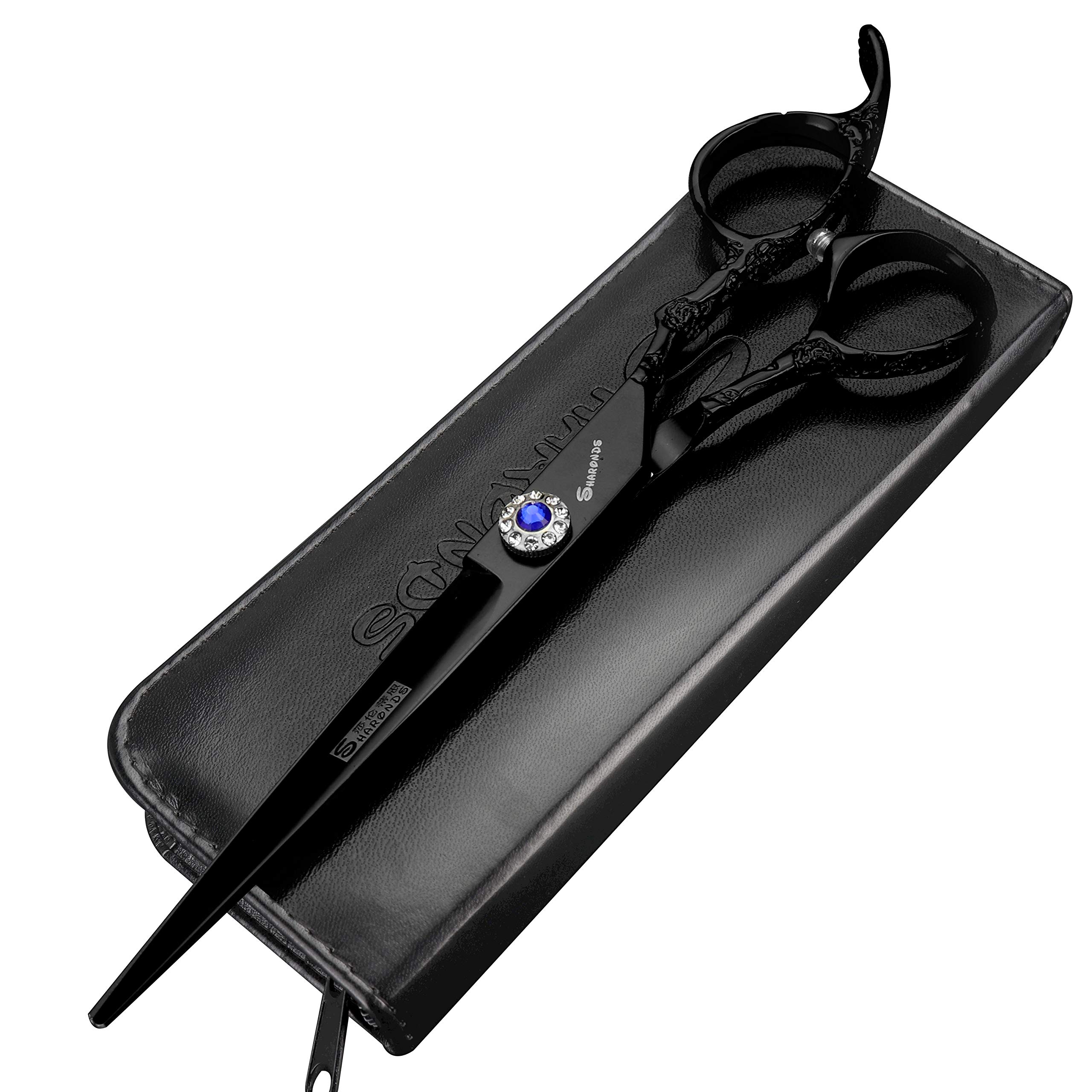 6.5/7-inch professional hair clippers, stainless steel sharp hair clippers, hairdresser specific scissors (7in cutting scissors-C)