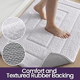 DEXI Bath Mat 50x80 cm Extra Soft Microfiber Non-Slip White view 6
