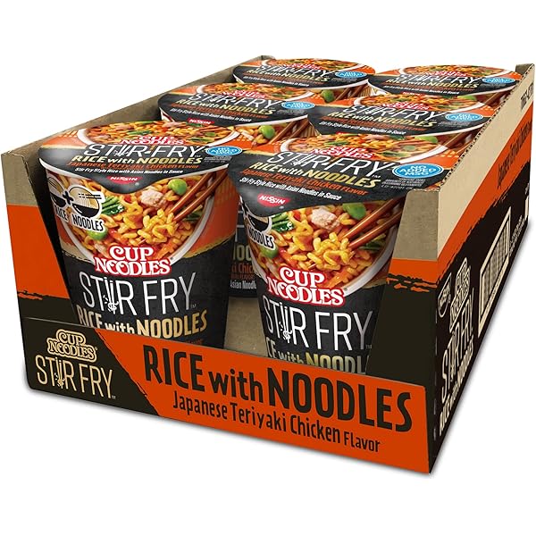 Nissin Cup Noodles Hot Garlic Chicken Flavor Stir Fry Style Asian
